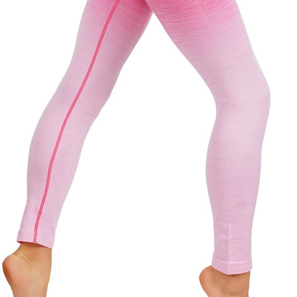 NWT Yoga Dry-Fit Ombre Compression Leggings Seamless High Waist Tummy support - Picture 7 of 8